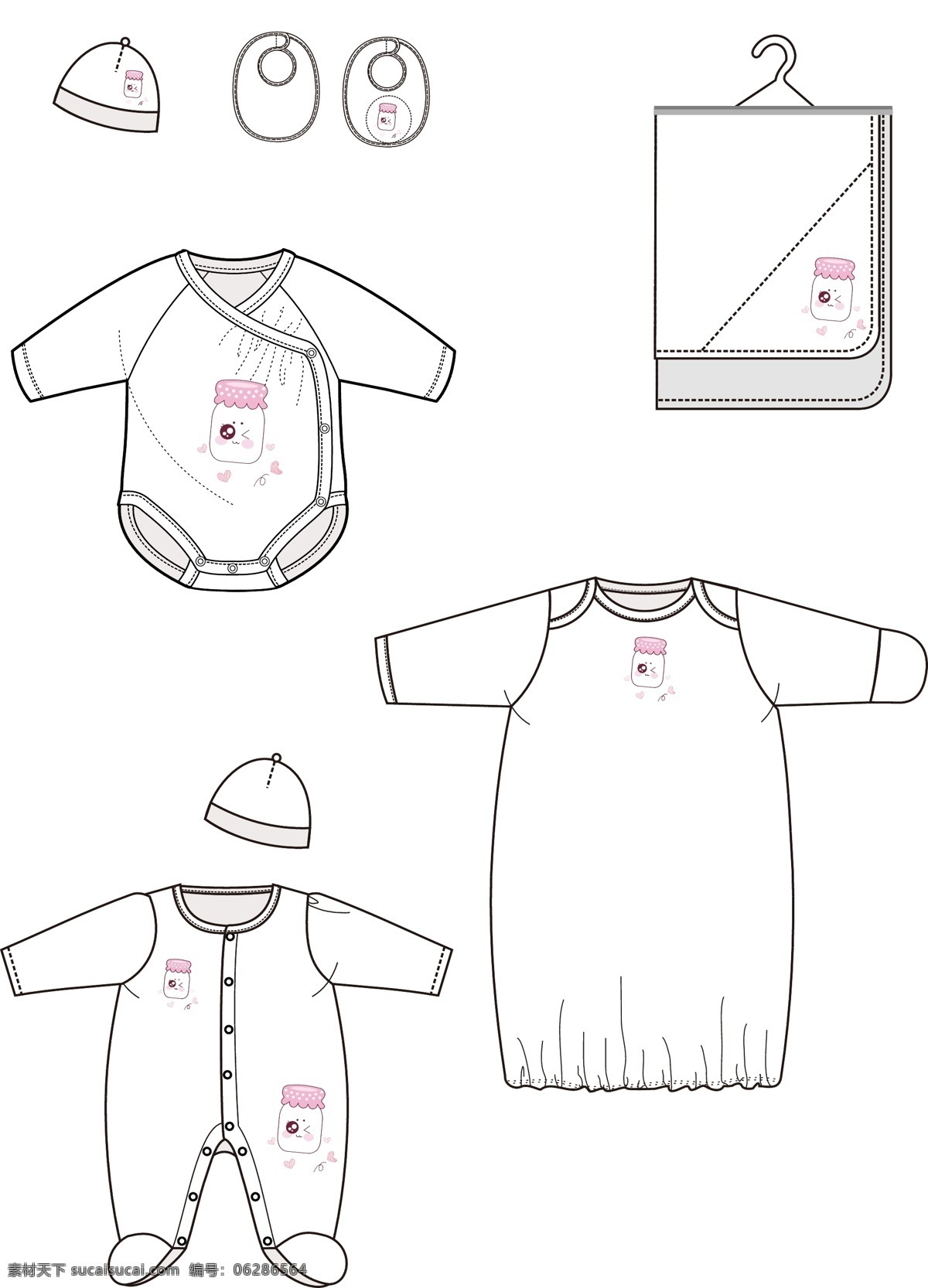 原创 婴童 套装 组合 可爱 女婴童 原创设计 其他原创设计