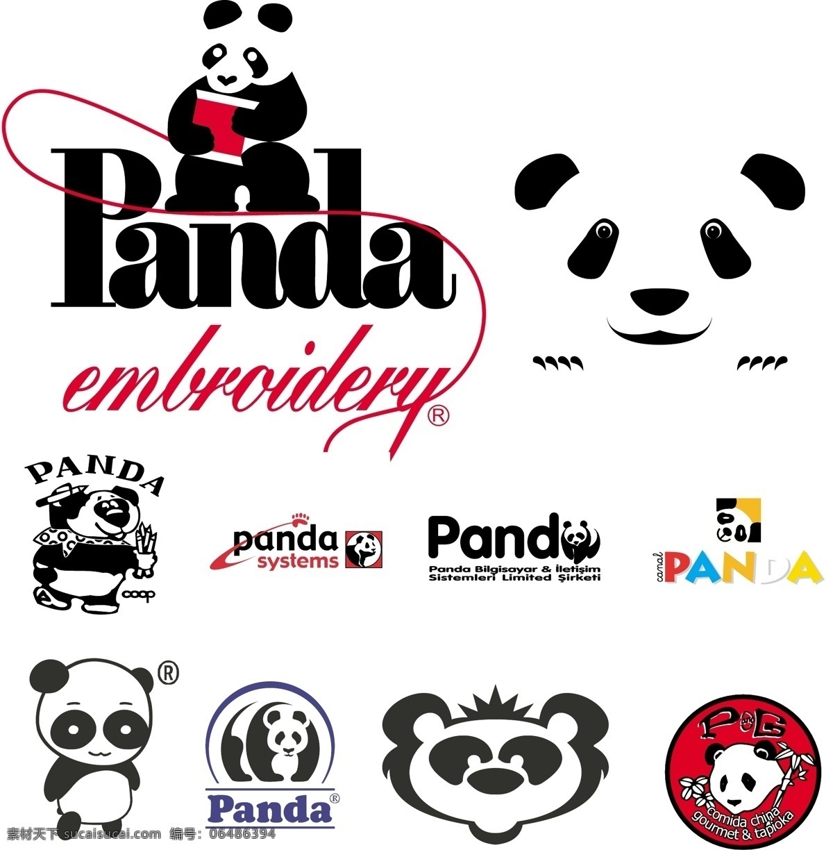 各式各样 矢量 熊猫 panda 2010 年 最新 可爱 卡通 十二生肖 动物 人物 元素 系列 总 收藏 合集 标致logo 矢量图库 图形图标 生物世界 家禽家畜 矢量动物元素 标识标志图标
