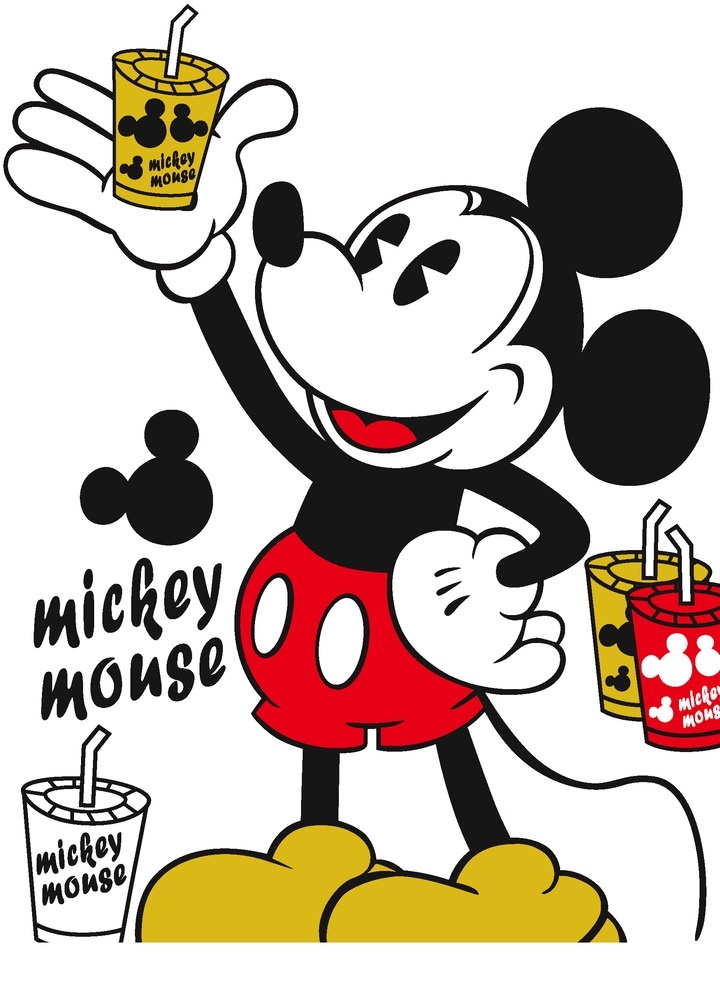 米奇饮料瓶 坐着的米奇 字母 mickey 迪士尼 动画 卡通 米老鼠 米奇 高飞 mouse 伸手米奇 服装设计