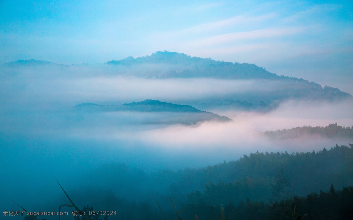 山雾 缭绕 唯美 风景 清晨 梦幻 自然风光 晨雾 自然景观 自然风景