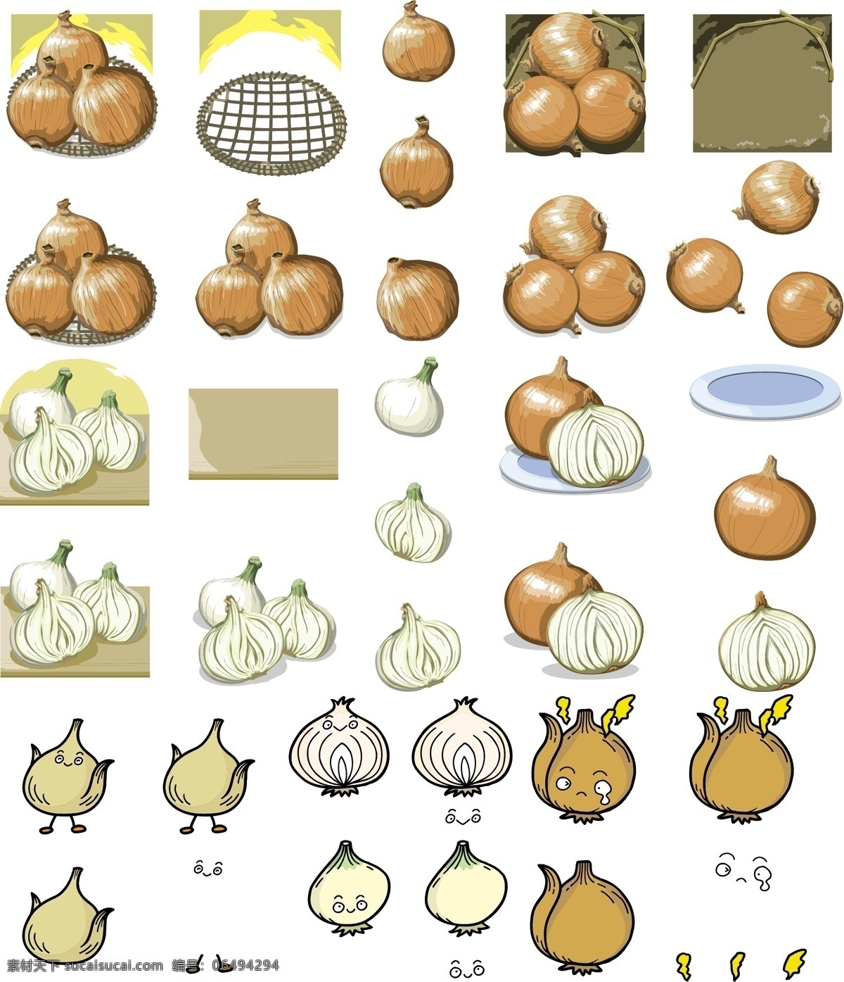 洋葱合集 洋葱 蔬菜 食材 蔬菜图谱 图谱 洋葱图谱 手绘 插画 插图 健康 营养 维生素 手绘洋葱表情 q版 可爱 卡通 表情 哭泣 流泪 符号 开心 图标 厨房 农场 开心农场 生物世界 矢量