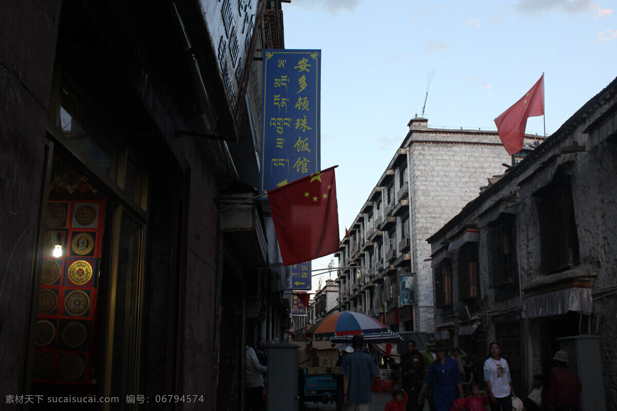 拉萨小巷 拉萨 小巷 傍晚 大召寺 八廓街 国内旅游 旅游摄影 黑色