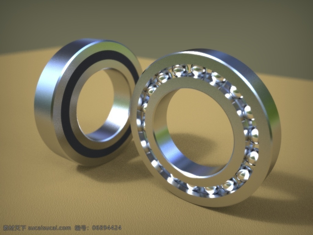 rtypeinchballbearings 拉链 alibre r型 球轴承 英制尺寸 3d模型素材 建筑模型