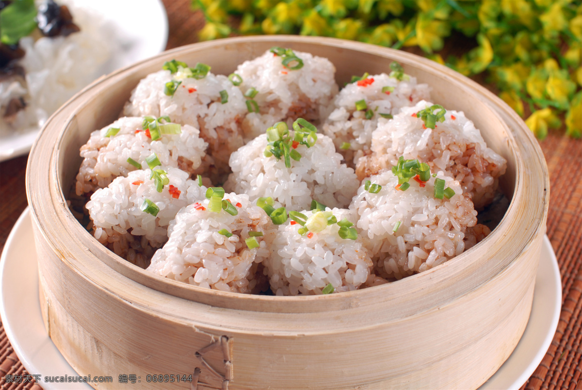 热糯米蒸排骨 美食 传统美食 餐饮美食 高清菜谱用图