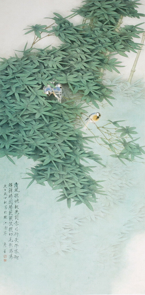 竹鸟免费下载 工笔 国画 艺术 文化艺术