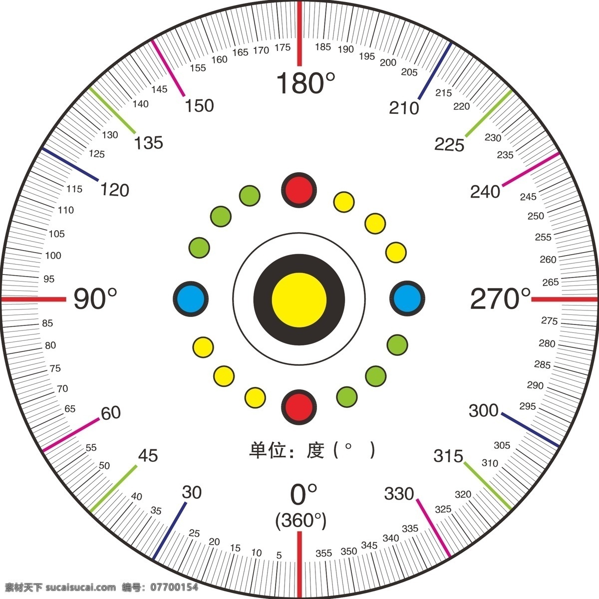 刻度盘 360度 其他设计 矢量