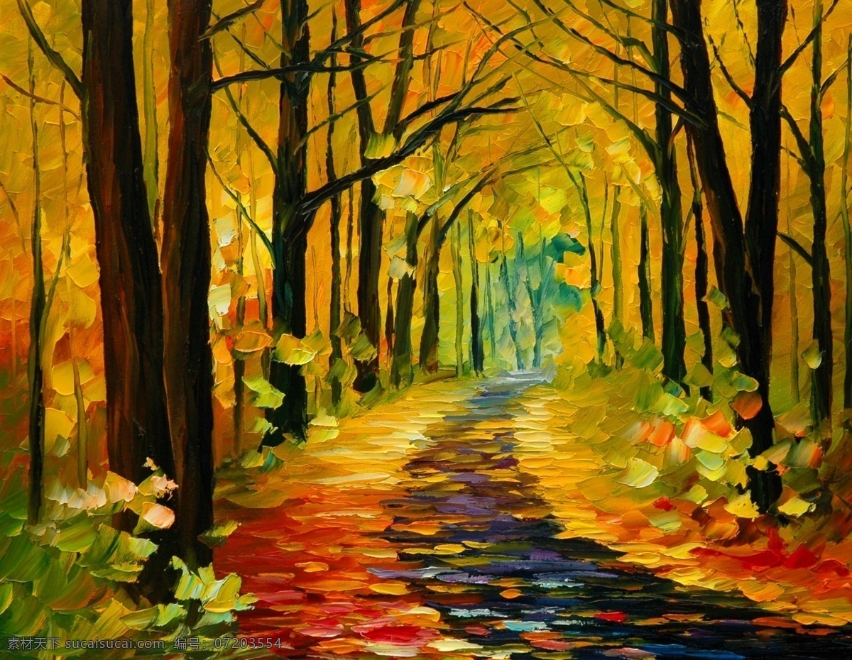 林荫小道 油画人物 人物画 贵族油画 宫廷油画 油画 欧美油画 欧美风格 人物油画 西方油画 风景油画 油画风景 风景画 现代油画 世界名画 炫彩 彩色 街道 新版油画 雨中的女人 枫叶 鲜艳 彩色街道 炫丽油画 装饰画 客厅装饰画 彩色油画 文化艺术 绘画书法
