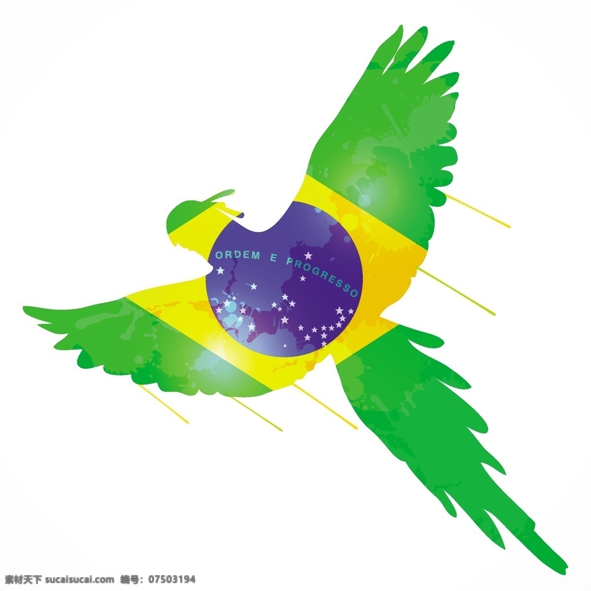 鹦鹉 巴西 国旗 模板下载 巴西国旗 足球 世界杯 足球赛事 体育运动 生活百科 矢量素材 白色