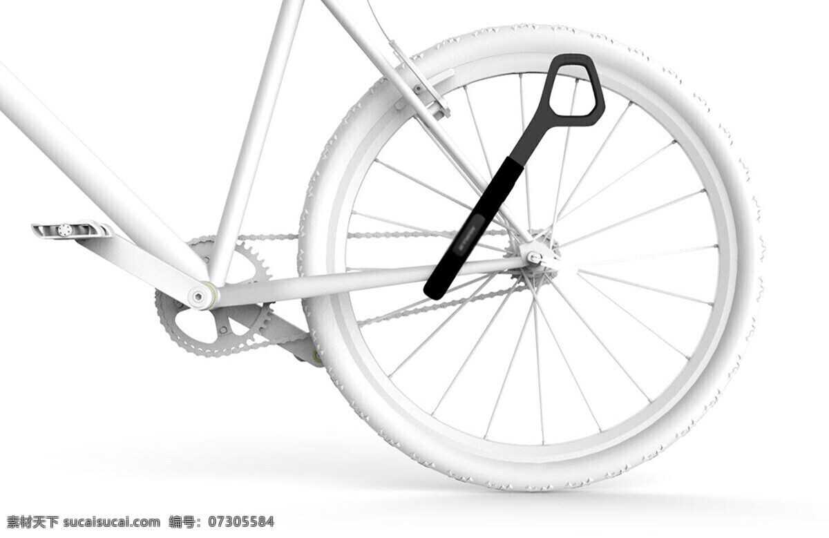 白色 锁 易拆卸 可以 固定 好 单车 上 零件 设备 固定车篮