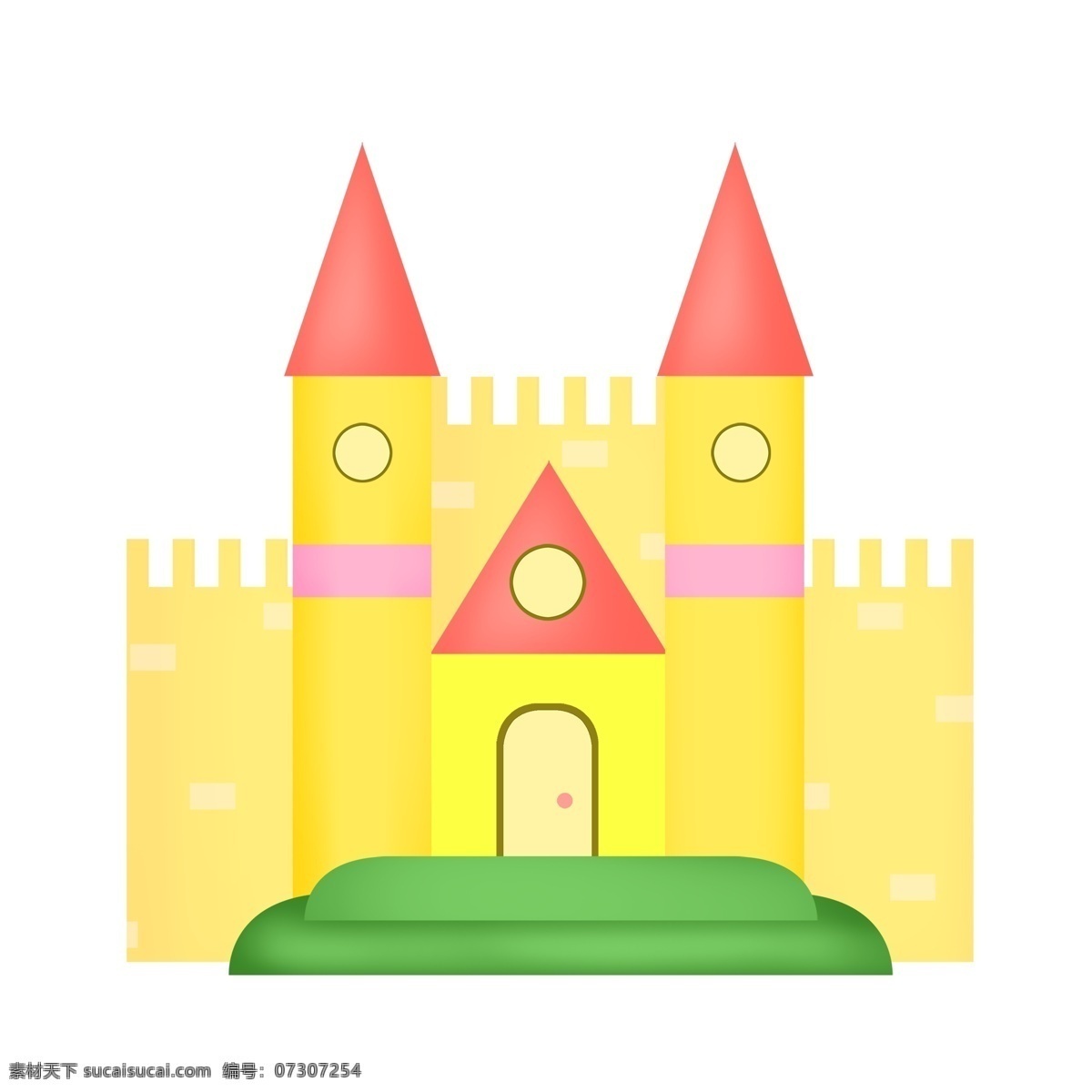卡通城堡 卡通 城堡 动画 红色 公主 灰色