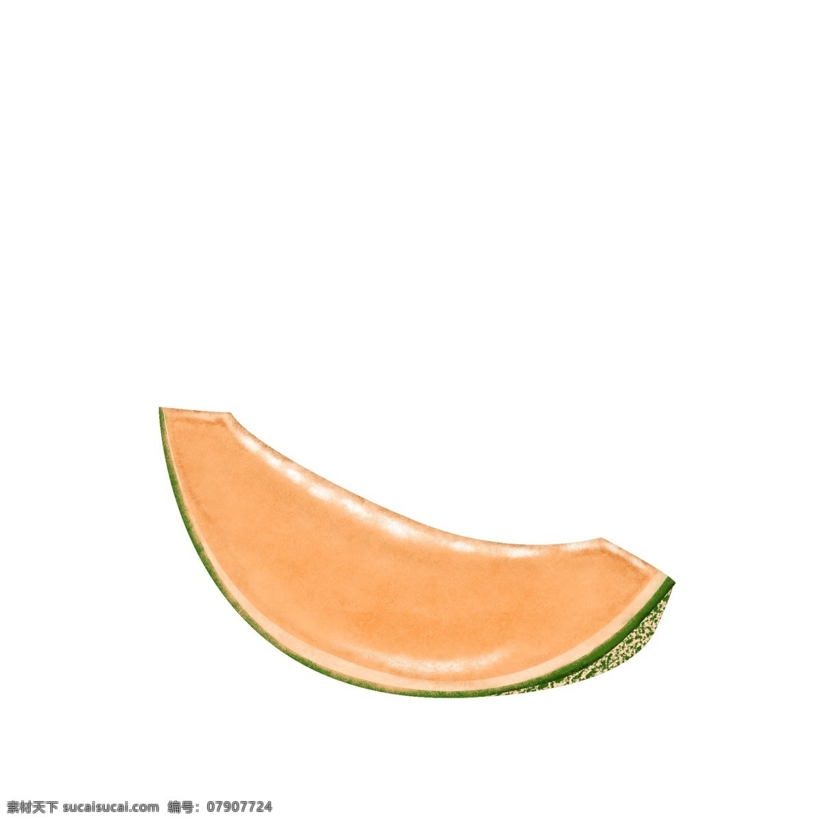 绿色 哈密瓜 新疆 特产 水果 健康 天然 食品 食物 手绘 免 扣 新疆特产 免扣 低糖养生 滋补 美食