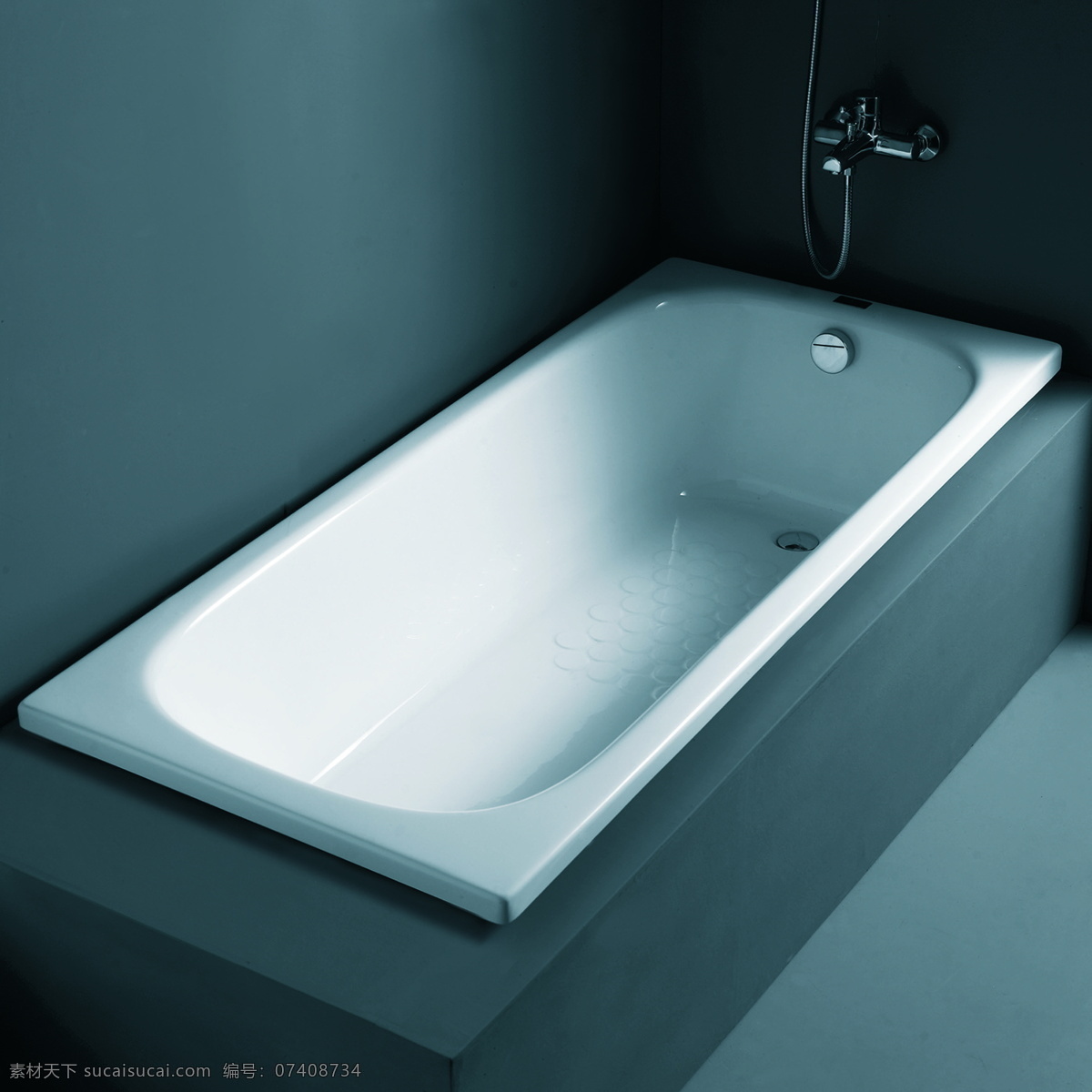 卫浴 浴缸 地砖 建筑园林 摄影图库 室内摄影 水龙头 卫浴浴缸 装饰素材 室内设计