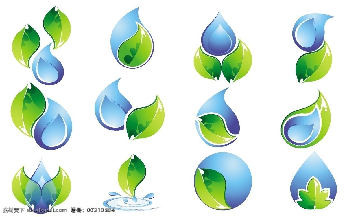 水 标志 创意 媒介 生态学 矢量标志 标识 白色