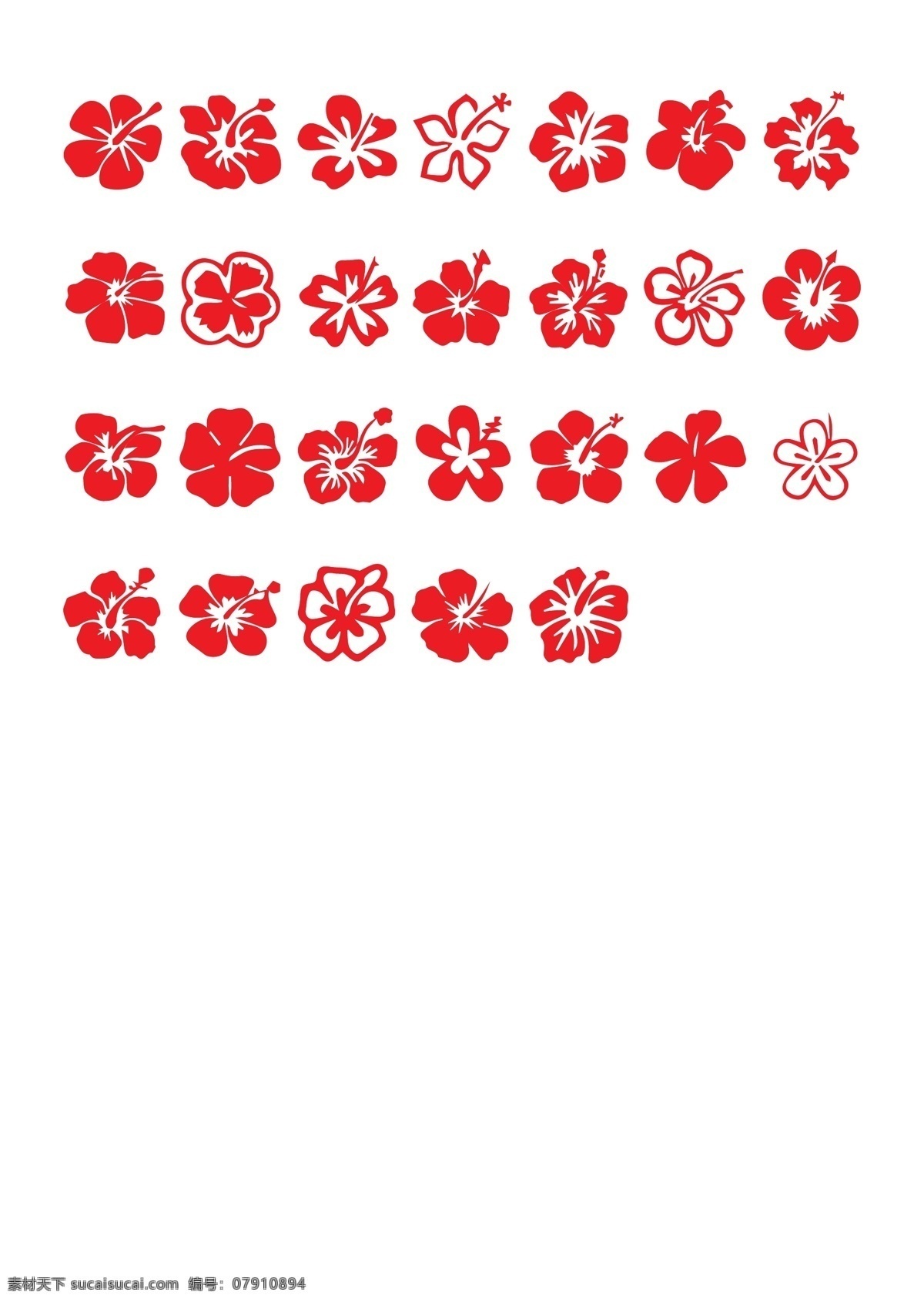 矢量花瓣图形 矢量花瓣 矢量图 分层 花形图案 花朵