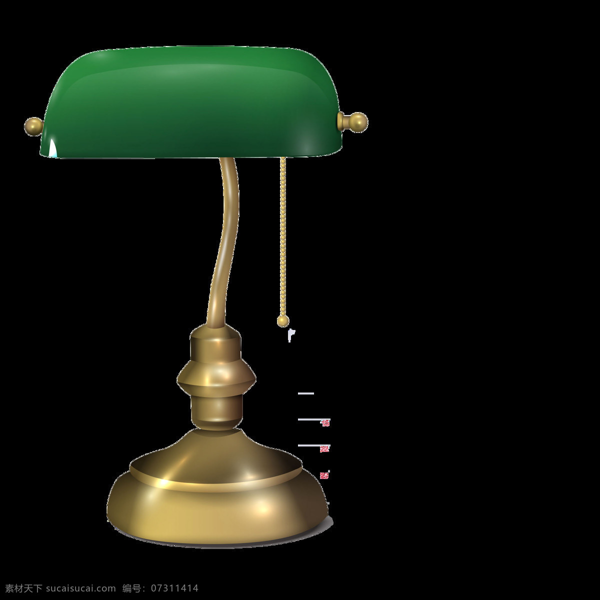 复古 绿色 台灯 元素 png元素 绿色台灯 免抠元素 实物 透明元素 质感