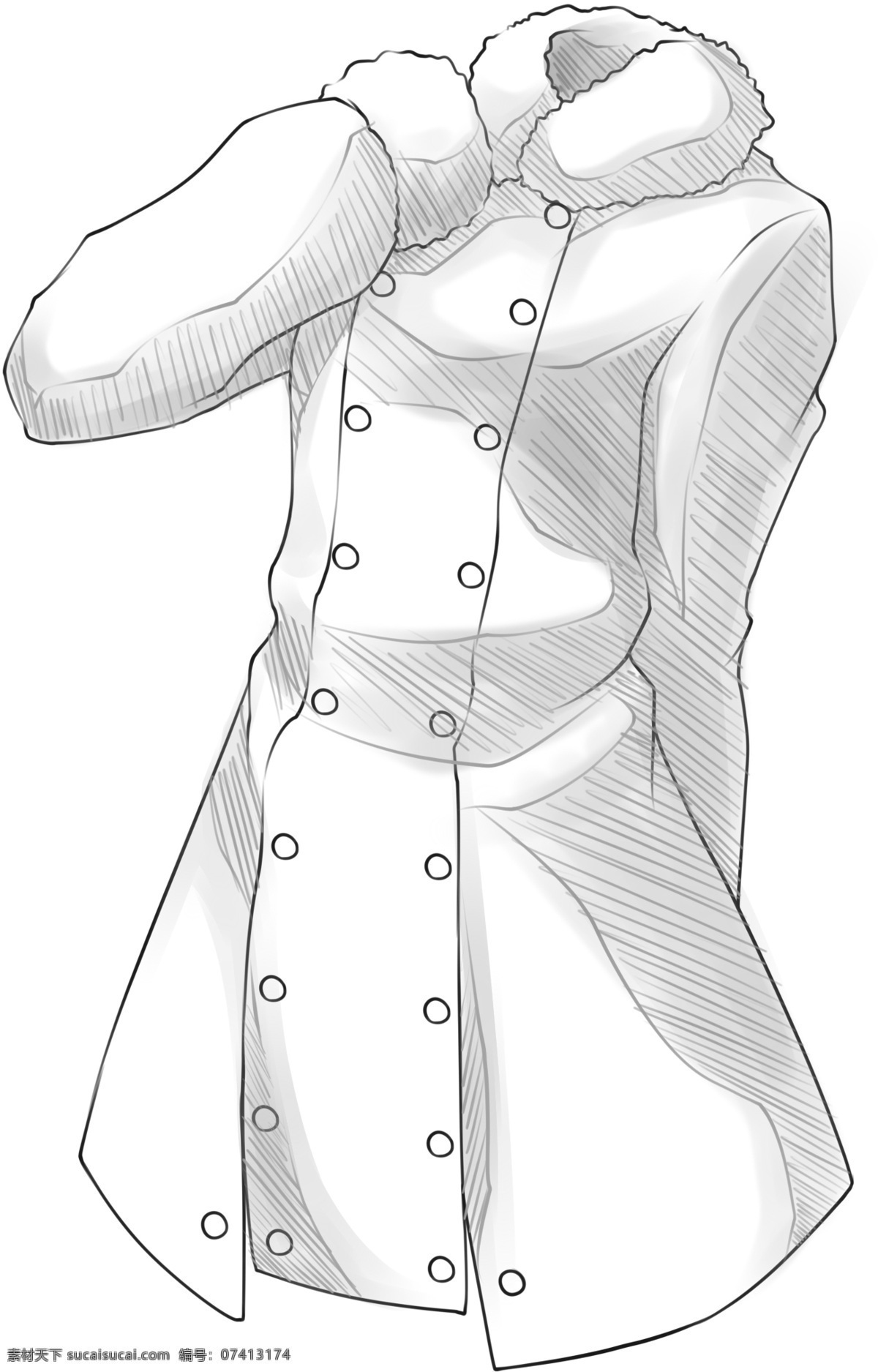 线描 女 冬装 动漫素材 临摹 手绘素材 线稿 线描稿 线描图片素材 卡通 动漫 可爱