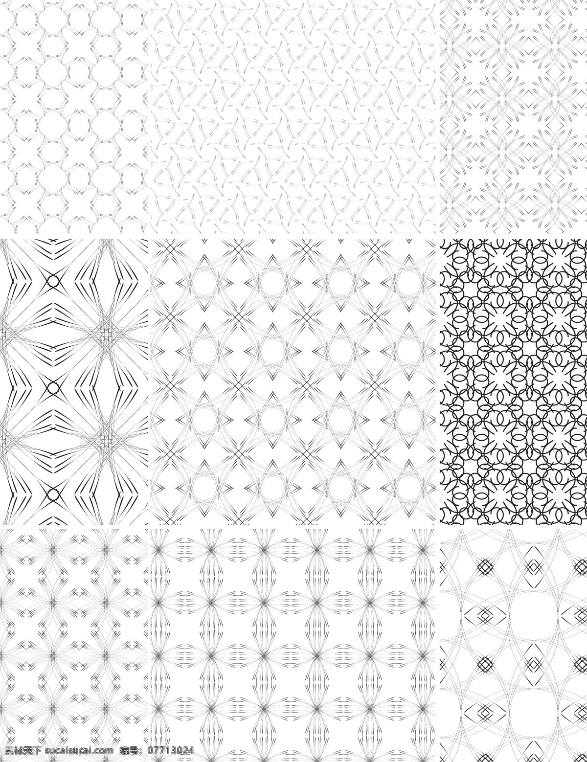 单色 欧式 花纹 平铺 背景 黑白 连续背景 模板 平铺背景 设计稿 素材元素 源文件 矢量图