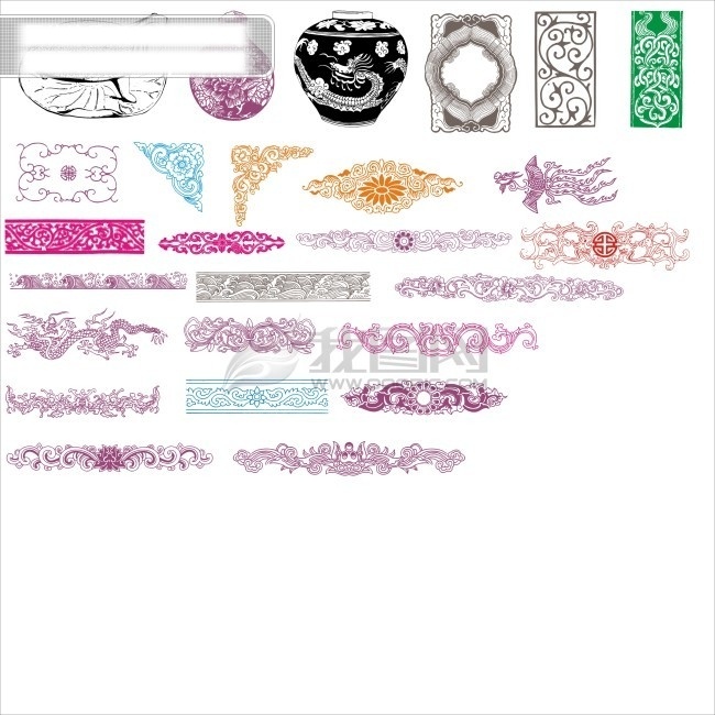 极品 古典 边框 图案
