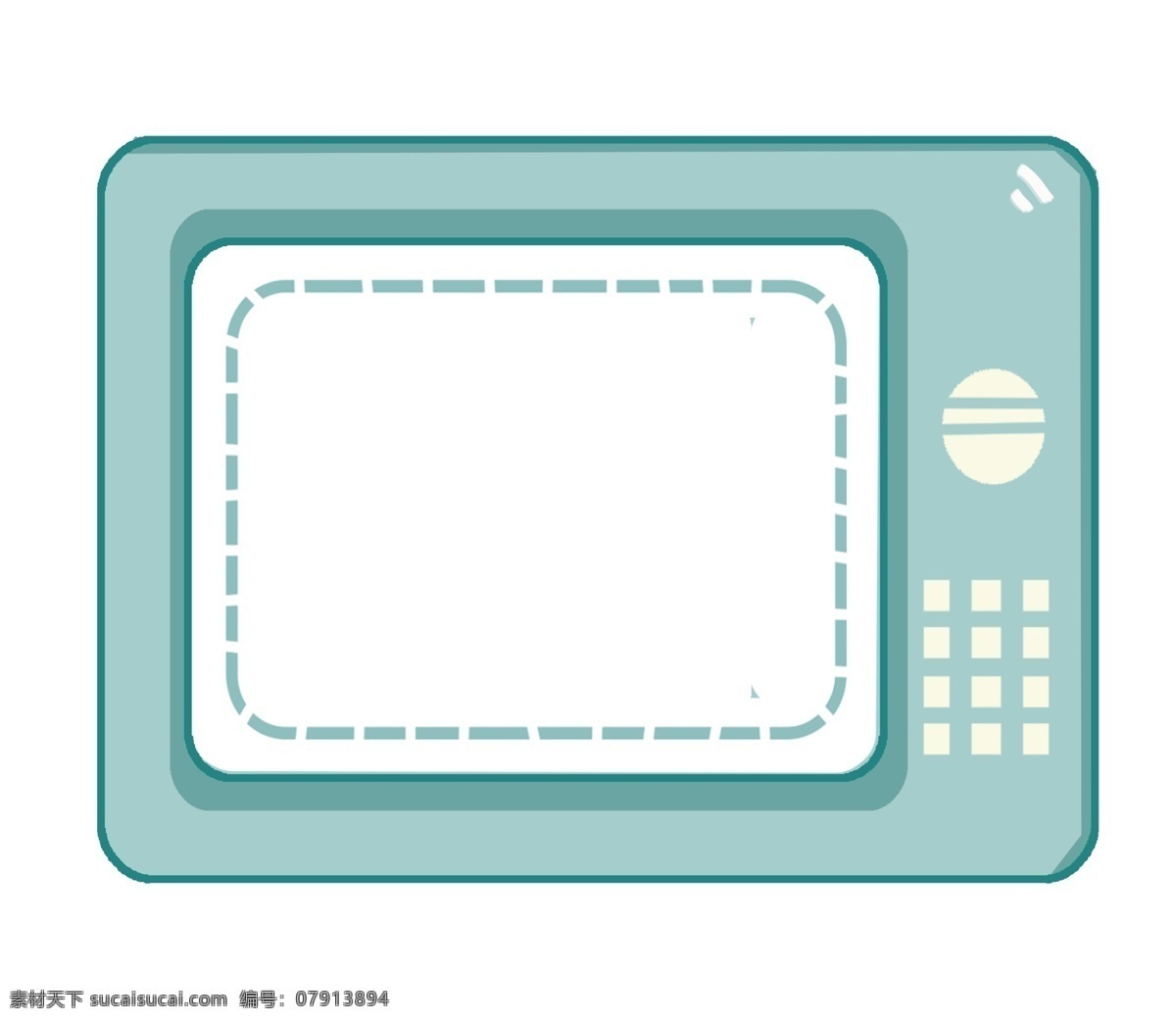 绿色 微波炉 边框 装饰 卡通边框 绿色边框 微波炉边框 边框装饰 家电 电器 家用电器 微波炉插画