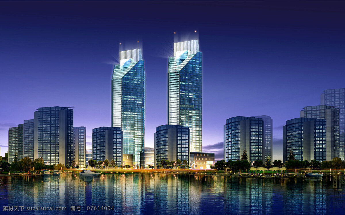 3d建筑 3d城市夜景 城市 都市 灯光 户外广告 3d主题 3d作品 3d设计 ps 建筑设计 环境设计
