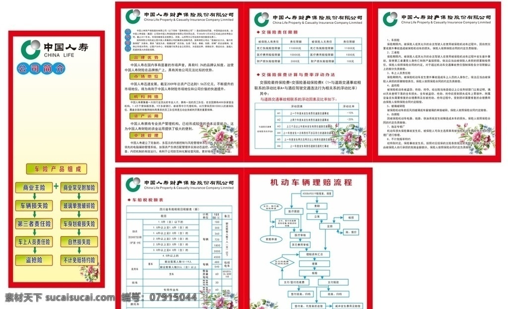 人寿制度 制度牌 红色展板 红色制度 中国人寿 绿色展板 车辆理赔