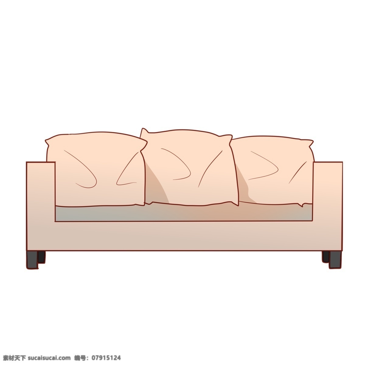 双人 沙发 家具 插画 白色双人沙发 皮沙发 双人沙发 沙发家具 白色沙发 白色家具 抱枕