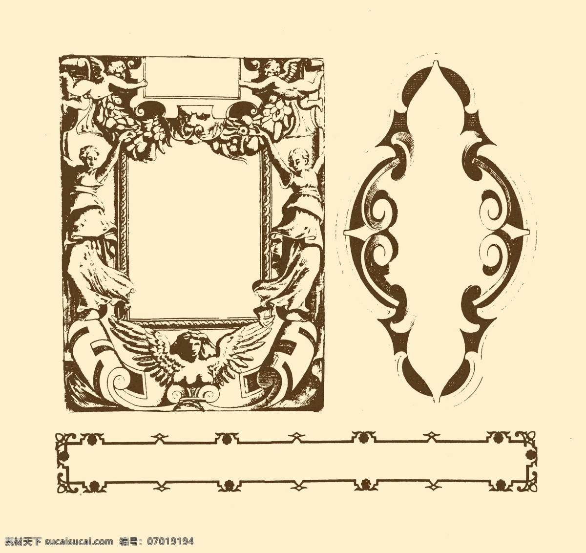 分层 边框 边框模板下载 边框素材下载 边线 花边 框线 欧式 外框 装饰 非矢量 边框角花 源文件 装饰素材