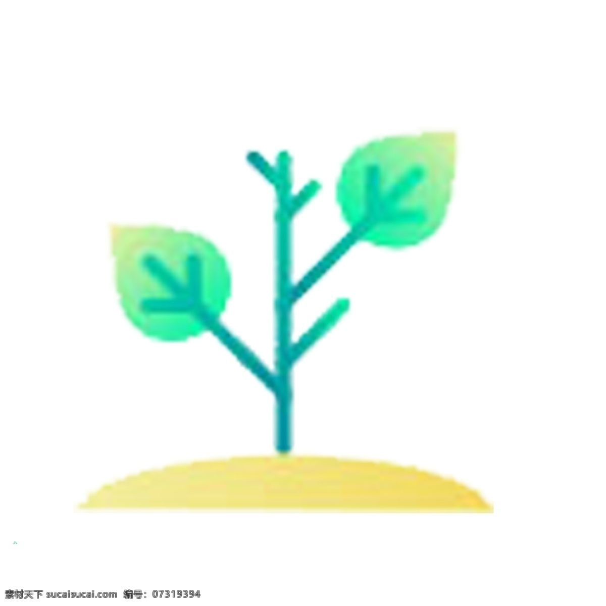 卡通植物 绿植 植物 扁平化ui ui图标 手机图标 界面ui 网页ui h5图标