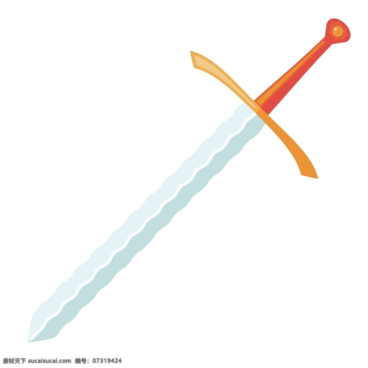 锋利 宝剑 装饰 插画 锋利的宝剑 黄色的宝剑 古风宝剑 漂亮的宝剑 创意宝剑 立体宝剑 精美宝剑