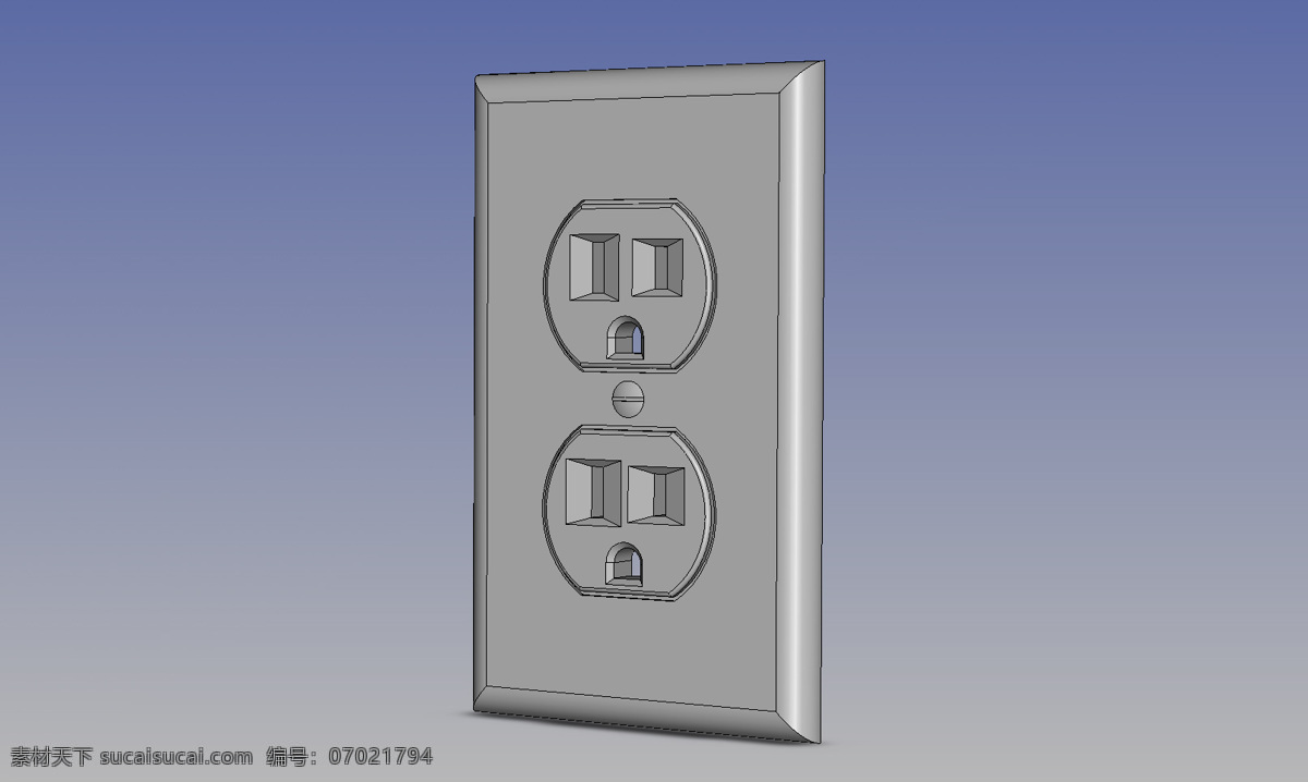 墙壁 插座 电 3d模型素材 其他3d模型