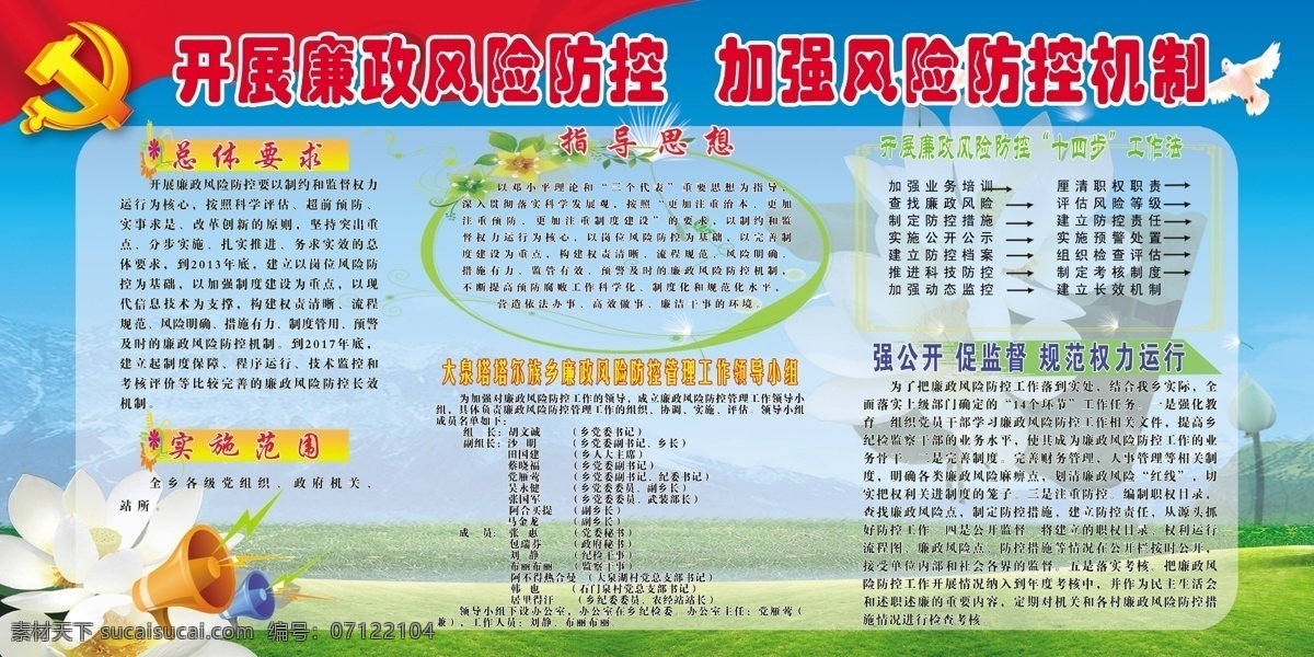 广告设计模板 源文件 展板模板 指导思想 组织机构 廉政 防控 展板 模板下载 廉政防控展板 总体要求 实施范围 十四步工作法 其他展板设计