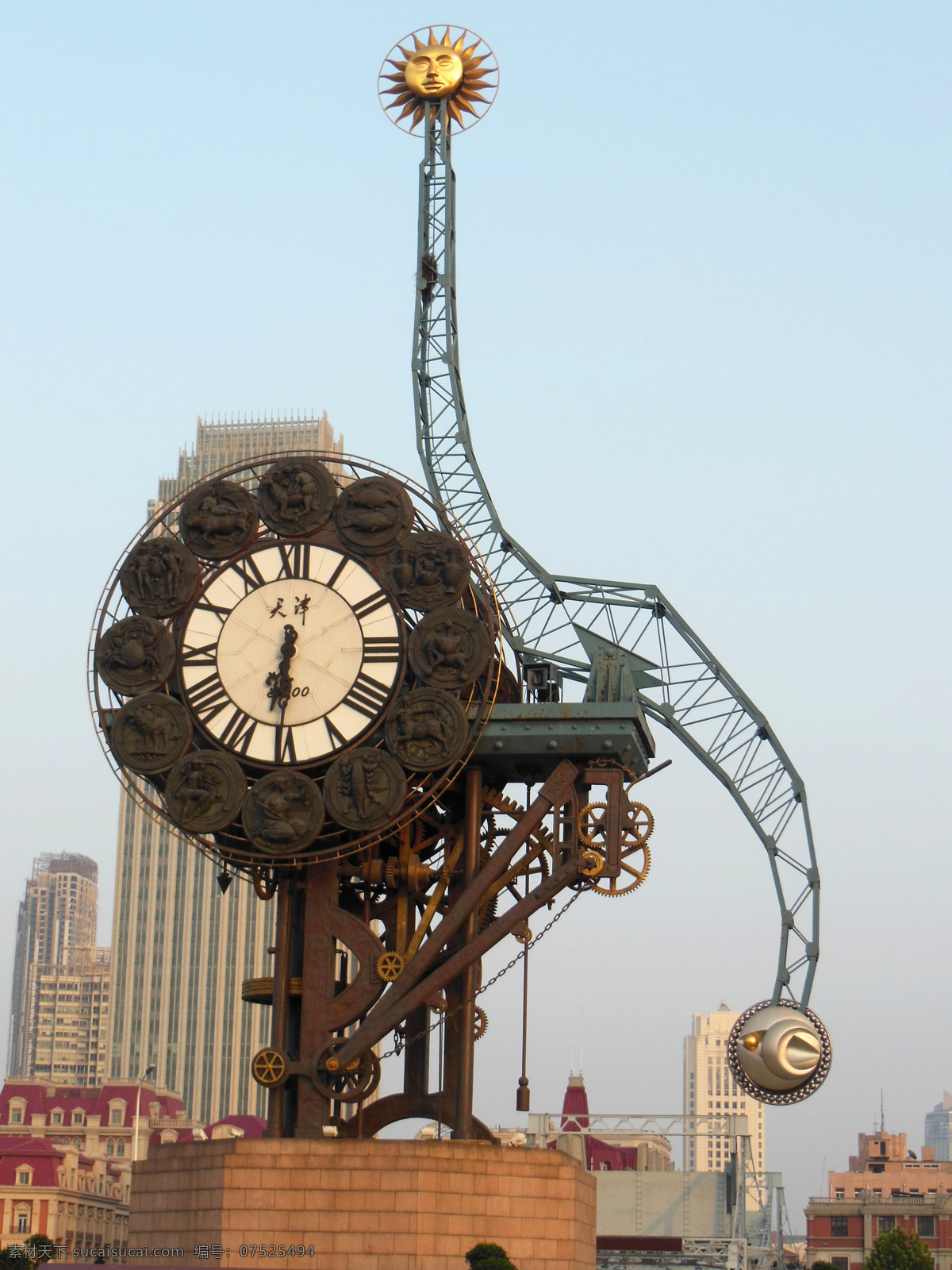 天津世纪钟 天津 世纪钟 钟表 广场雕塑 时间 旅游摄影 人文景观