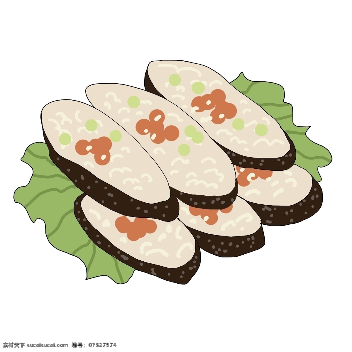 特色 寿司 美食 插图 小吃