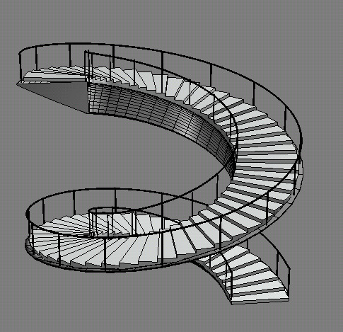 室内设计 楼梯 3d