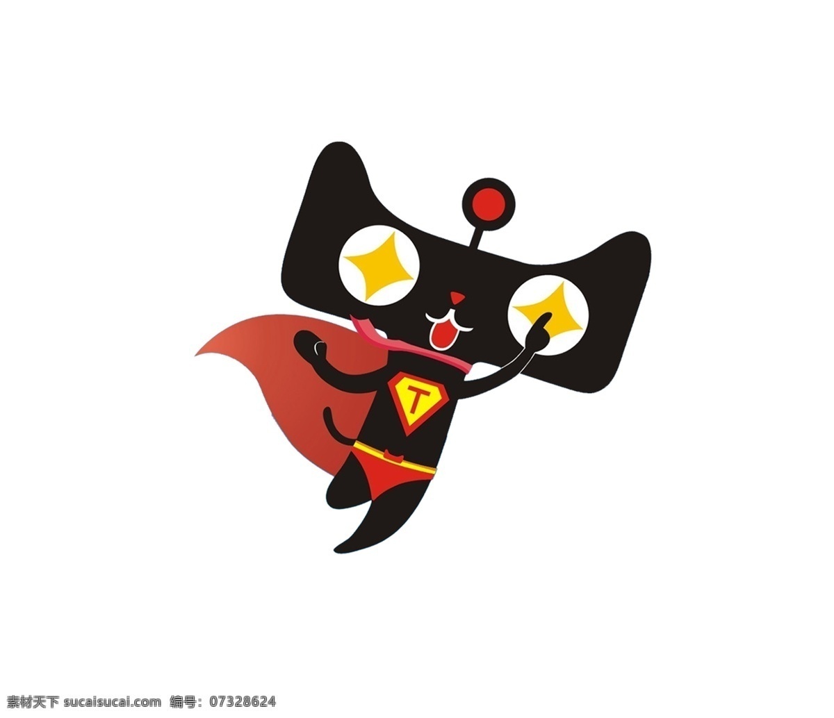 可爱的天猫 黑色 可爱 天猫