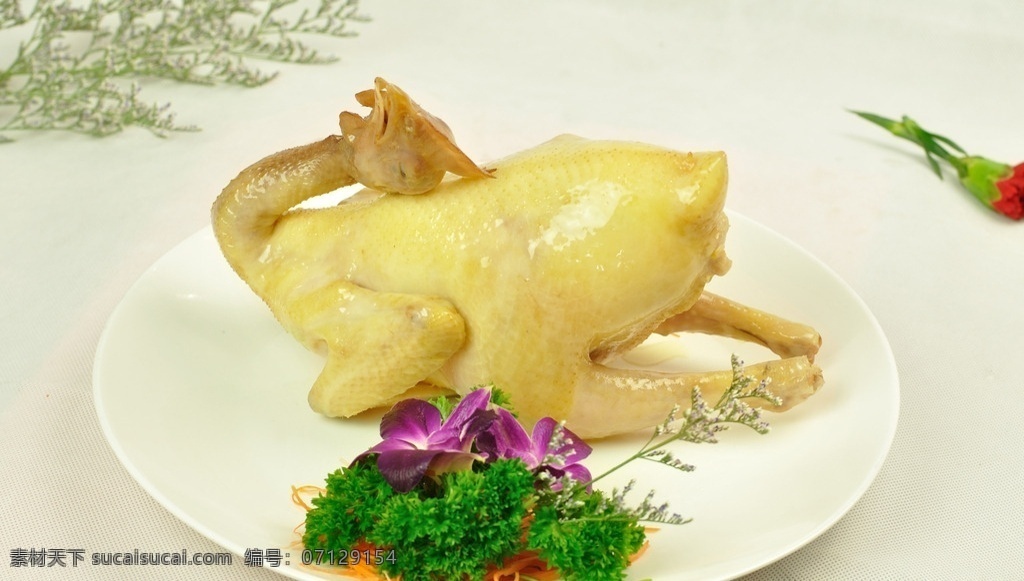 清蒸白切鸡 走地鸡 白切走地鸡 清蒸鸡 白切土鸡 餐饮美食 传统美食