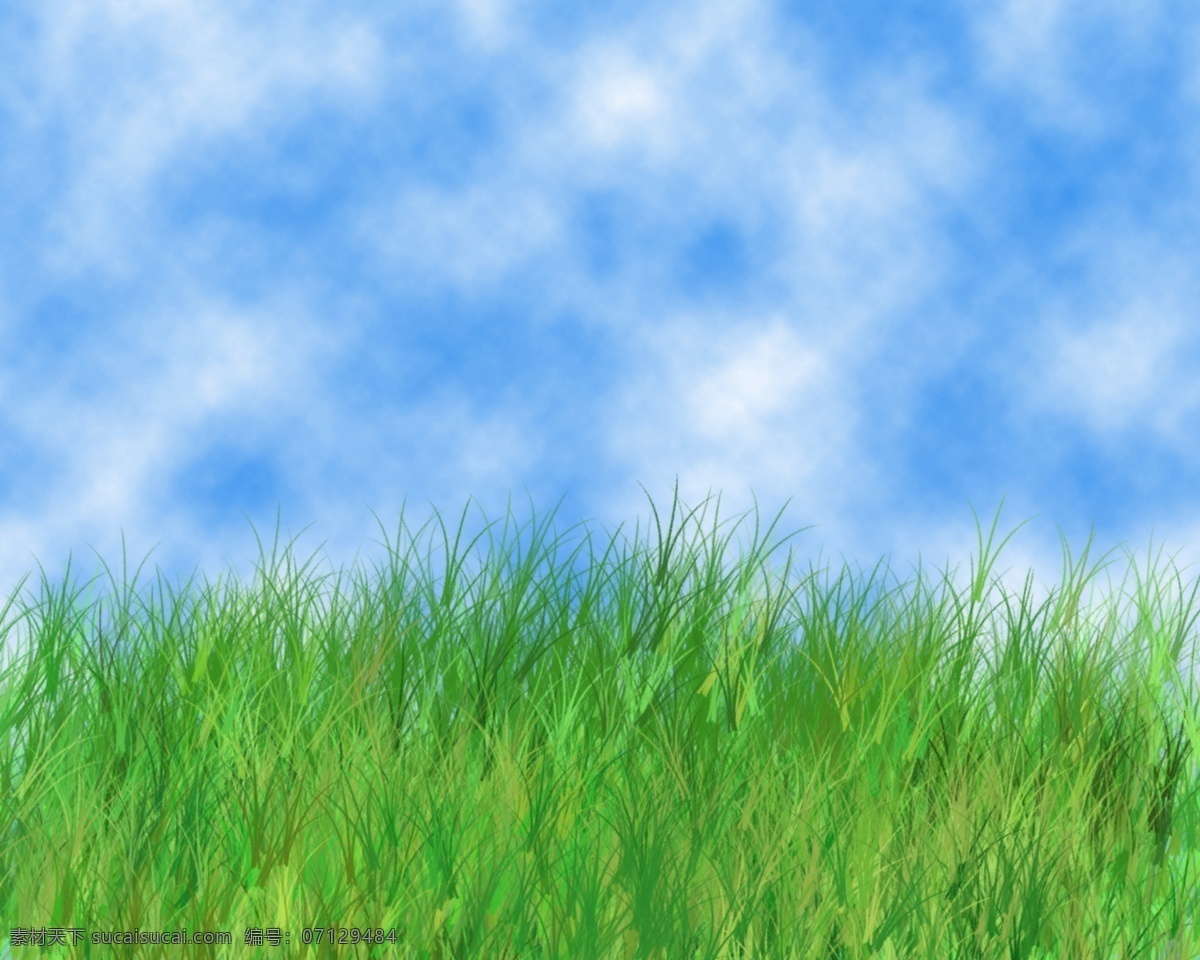 天空草地 天空 草地 源文件 背景 绿色