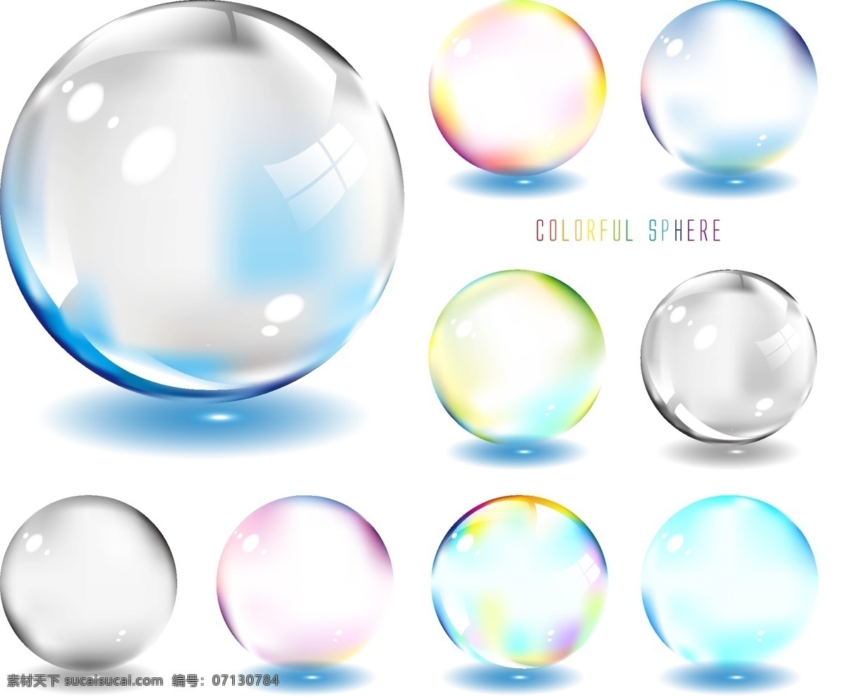 透明气泡 气泡 点缀 装饰 图形 矢量 素材花纹 底纹边框 其他素材