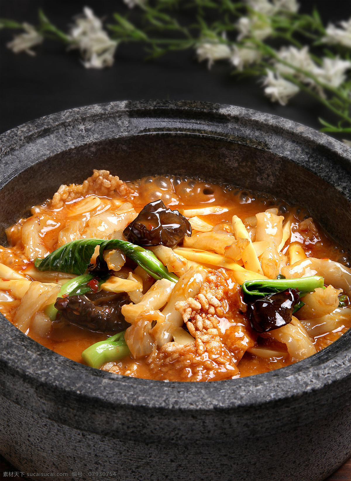 锅巴家常蹄筋 美食 传统美食 餐饮美食 高清菜谱用图