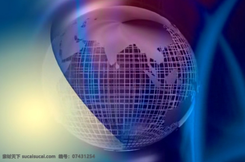 紫色 地球 新闻 背景 视频 m2v 格式 背景素材 视频素材 mpg 蓝色