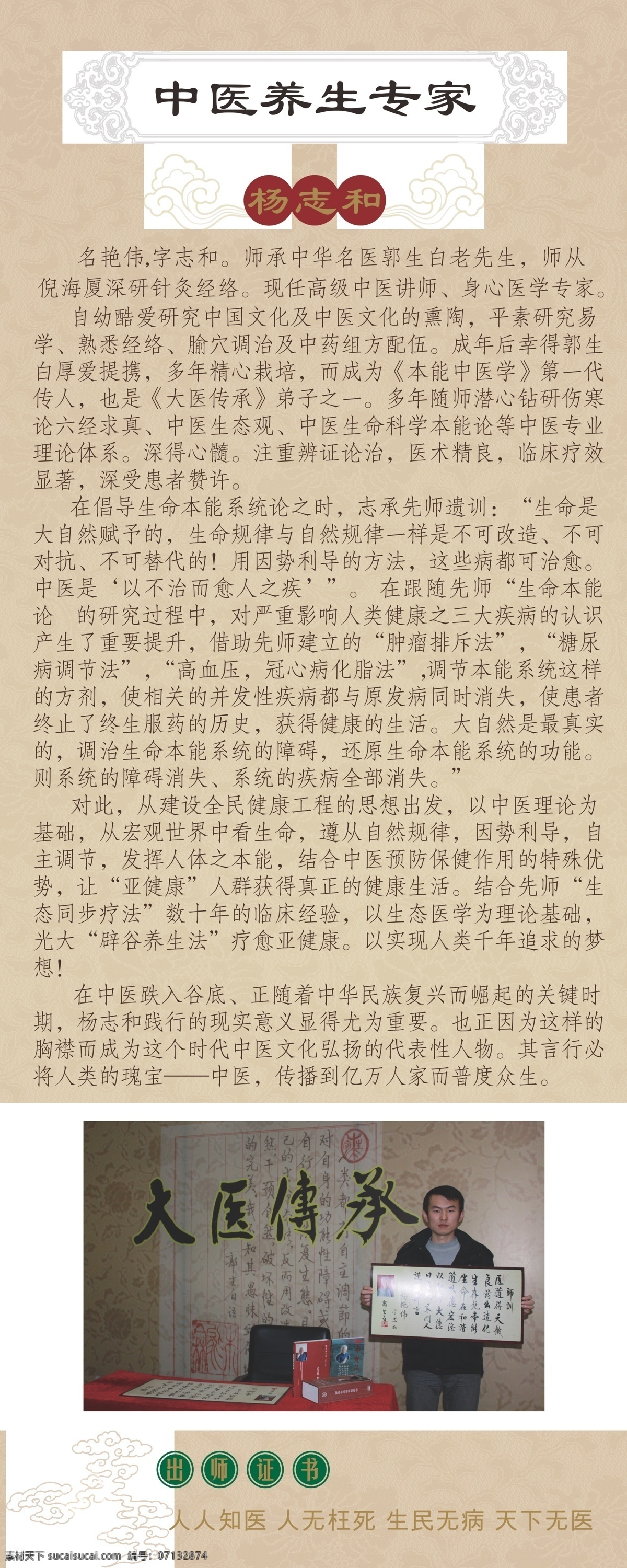 中医养生 专家 介绍 展架 中医 养生 展板模板 矢量