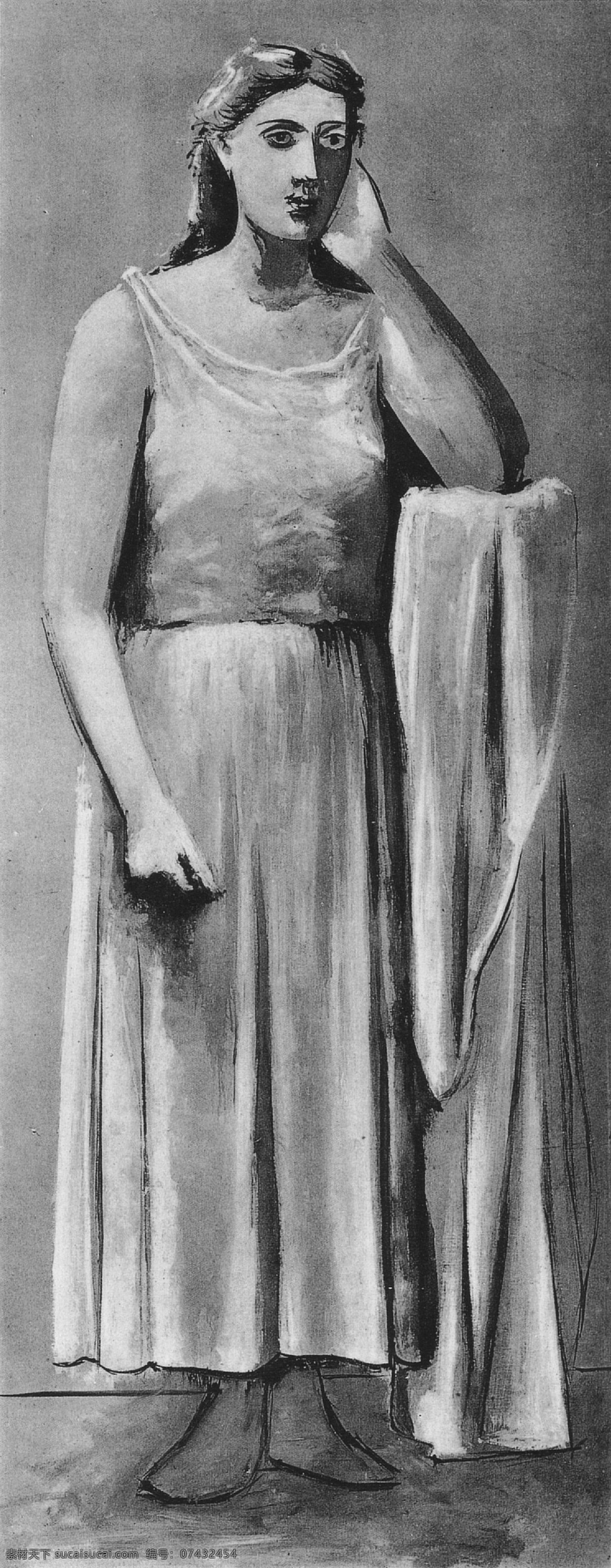 grecque 西班牙 画家 巴勃罗 毕加索 抽象 油画 人物 人体 装饰画 la 1924 家居装饰素材