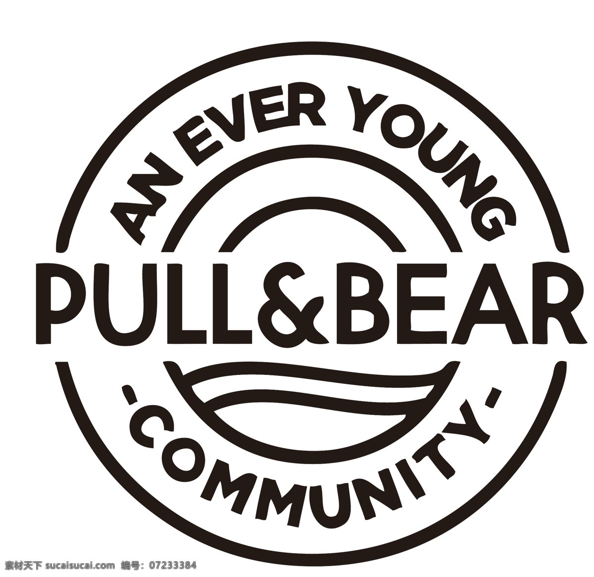 西班牙 服饰 品牌 pullbear pull a d bear zara inditex 集团 企业 logo 标志 标识标志图标 矢量