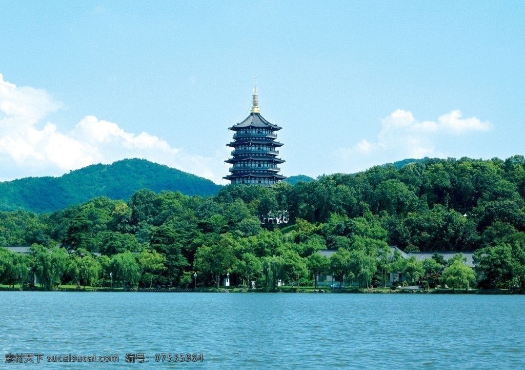 杭州 雷峰塔 杭州西湖 西湖 杭州雷峰塔 西湖雷峰塔 古寺 建筑物 特色建筑 古建筑 图片大全 高清图片 女性女人 人物图库