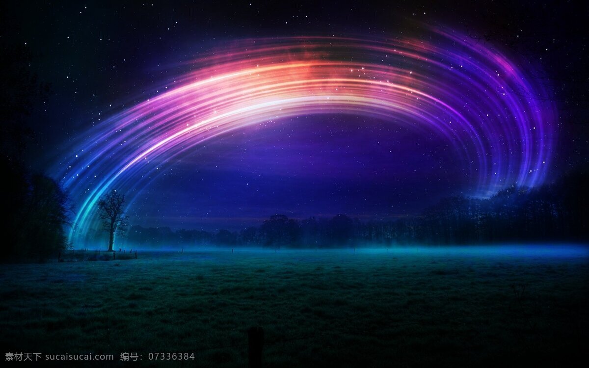 梦幻 彩色 渐变 线条 背景 星光 广告