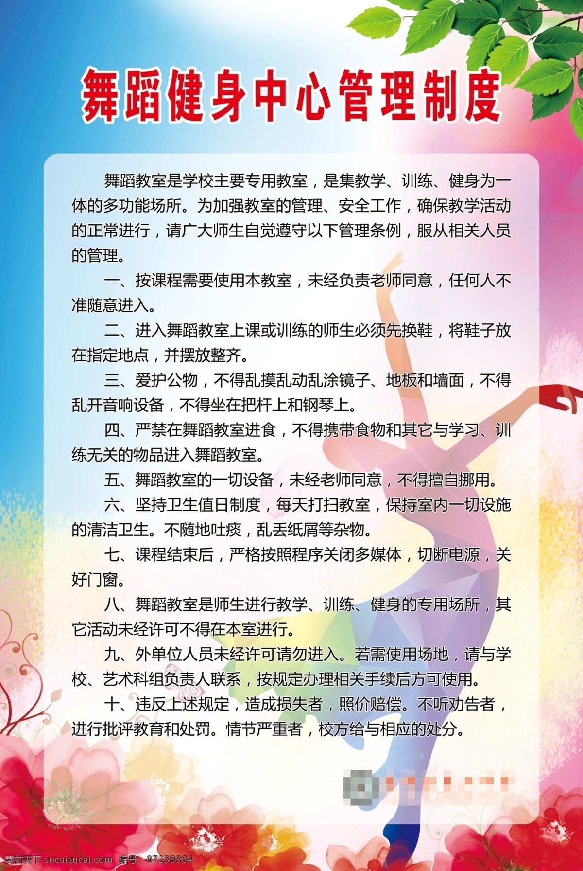 舞蹈 健身 中心 管理制度 制度牌 舞蹈中心 健身中心 体育 运动 海报 舞蹈海报 舞蹈素材 展板模板