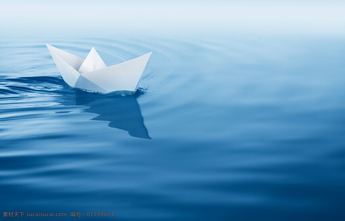 纸船 海 波纹 涟漪 船 水 自然景观 自然风景