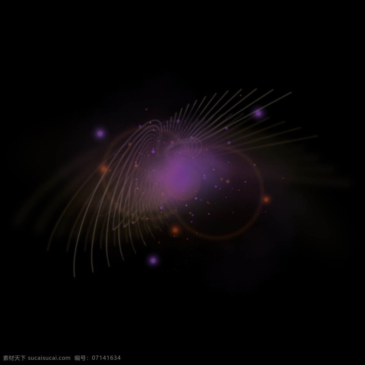炫彩 星空 旋涡 光效 科技感 紫色星空 幻彩 宇宙 线条光 中心 科幻 海报 展板 繁星 时空旋涡