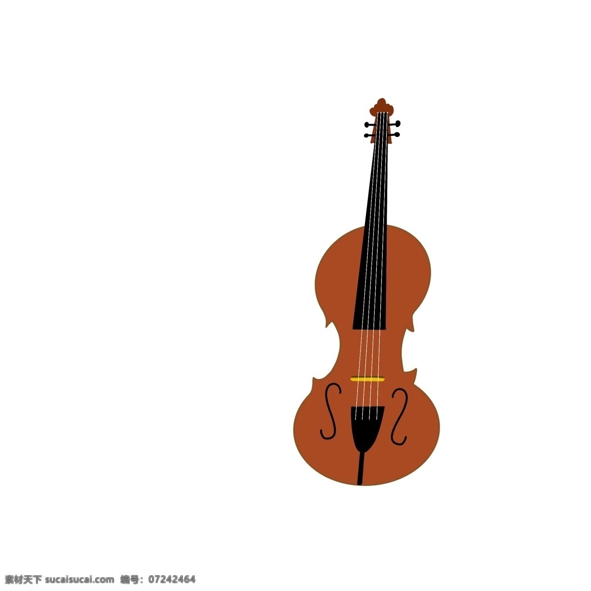 国际 爵士乐 日 各种 乐器 元素 小提琴 棕色