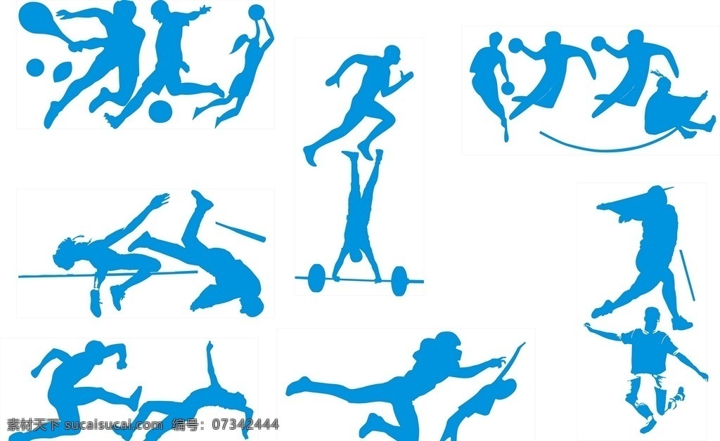 运动员标志 广告牌 展版 形象标志 标识
